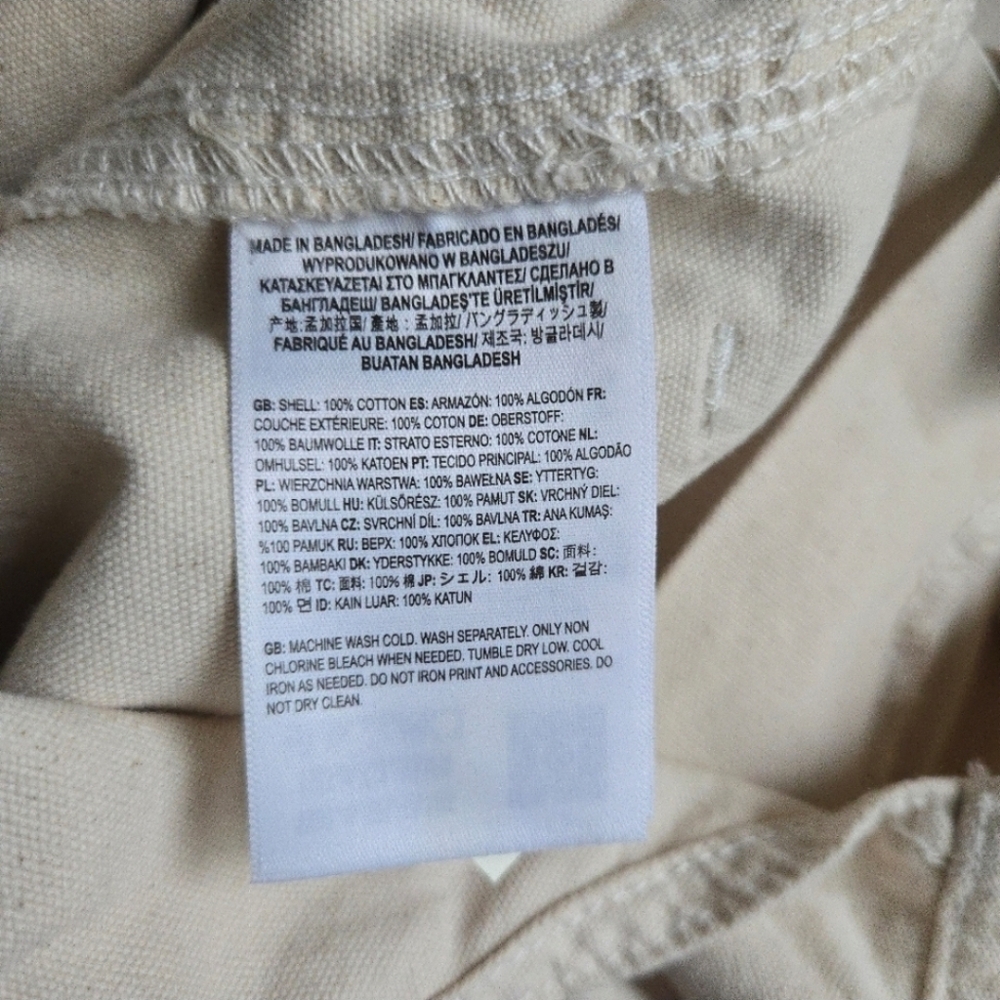 Vans Cotton Stryker Overalls Women Workwear Inspired Patches Cream New 102025 - Picture 11 of 11